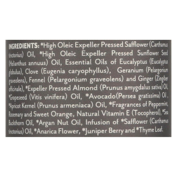Peppermint Rosemary Muscle Comfort Oil, Organic 4 Oz