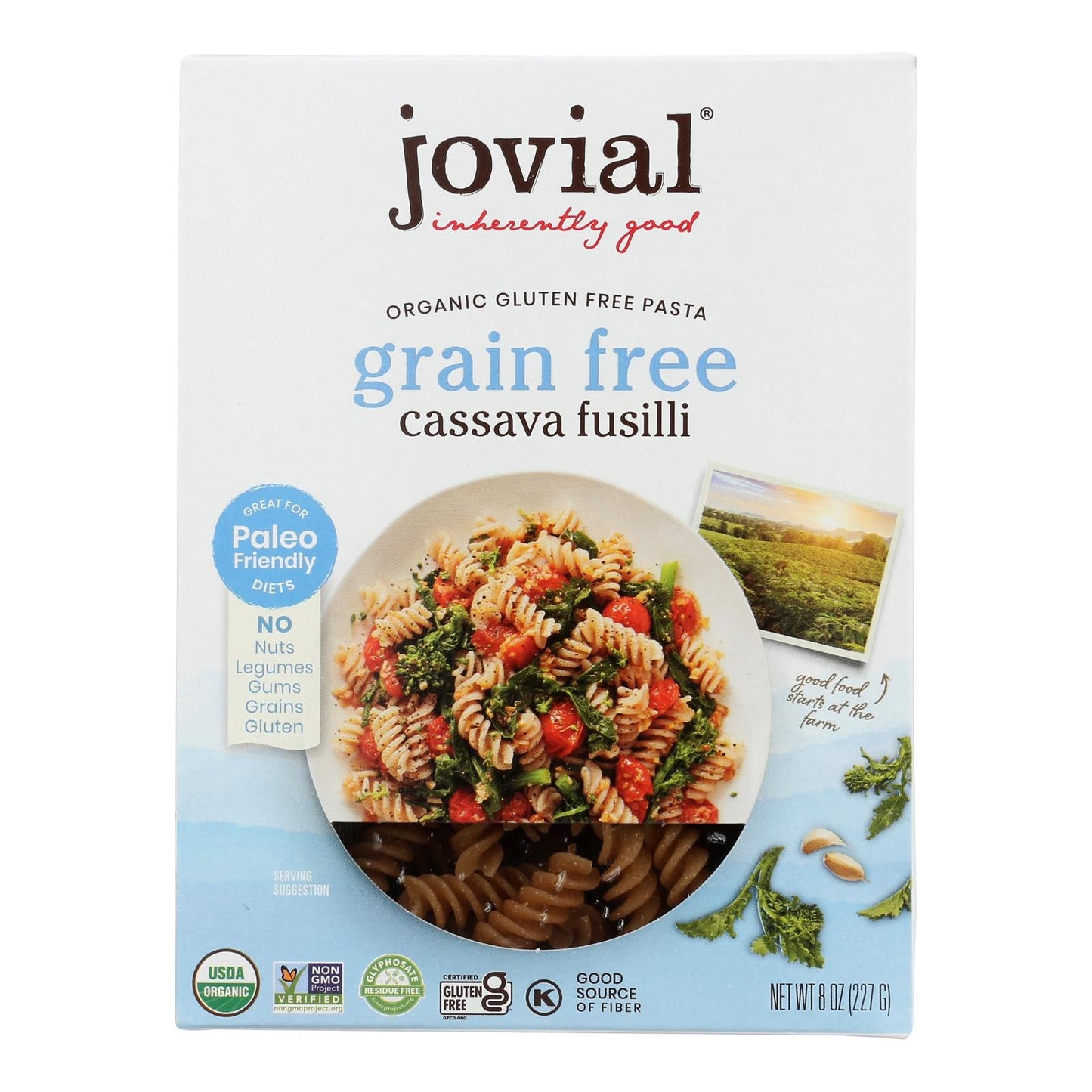 Jovial - Pasta Organic Cassava Fusilli - Case Of 6-8 Oz