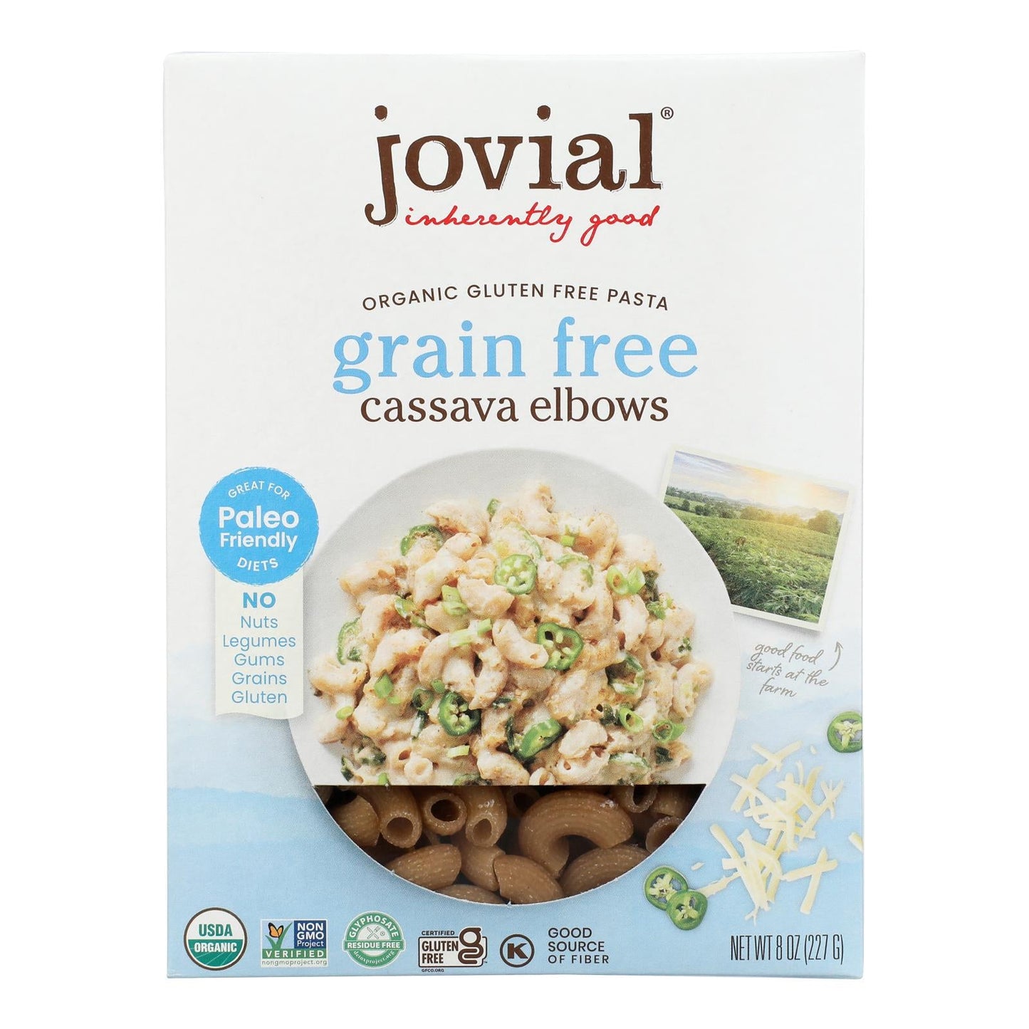 Jovial - Pasta Organic Cassava Elbows - Case Of 6-8 Oz