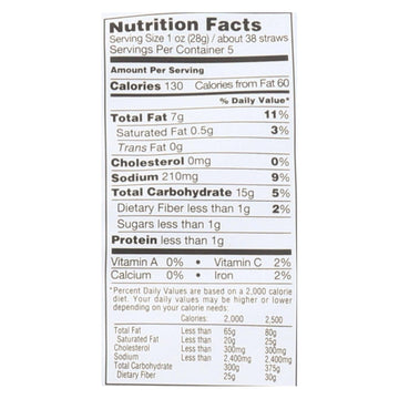 Veggie Straws Sea Salt - 12 Pack, 5 Oz Each