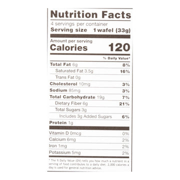 Rip Vanilla Wafels - Snickerdoodle Low Sugar 4pk Case of 12
