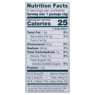 Gimme Organic Seaweed Snacks, Sea Salt, 5pk (6 Count Case)