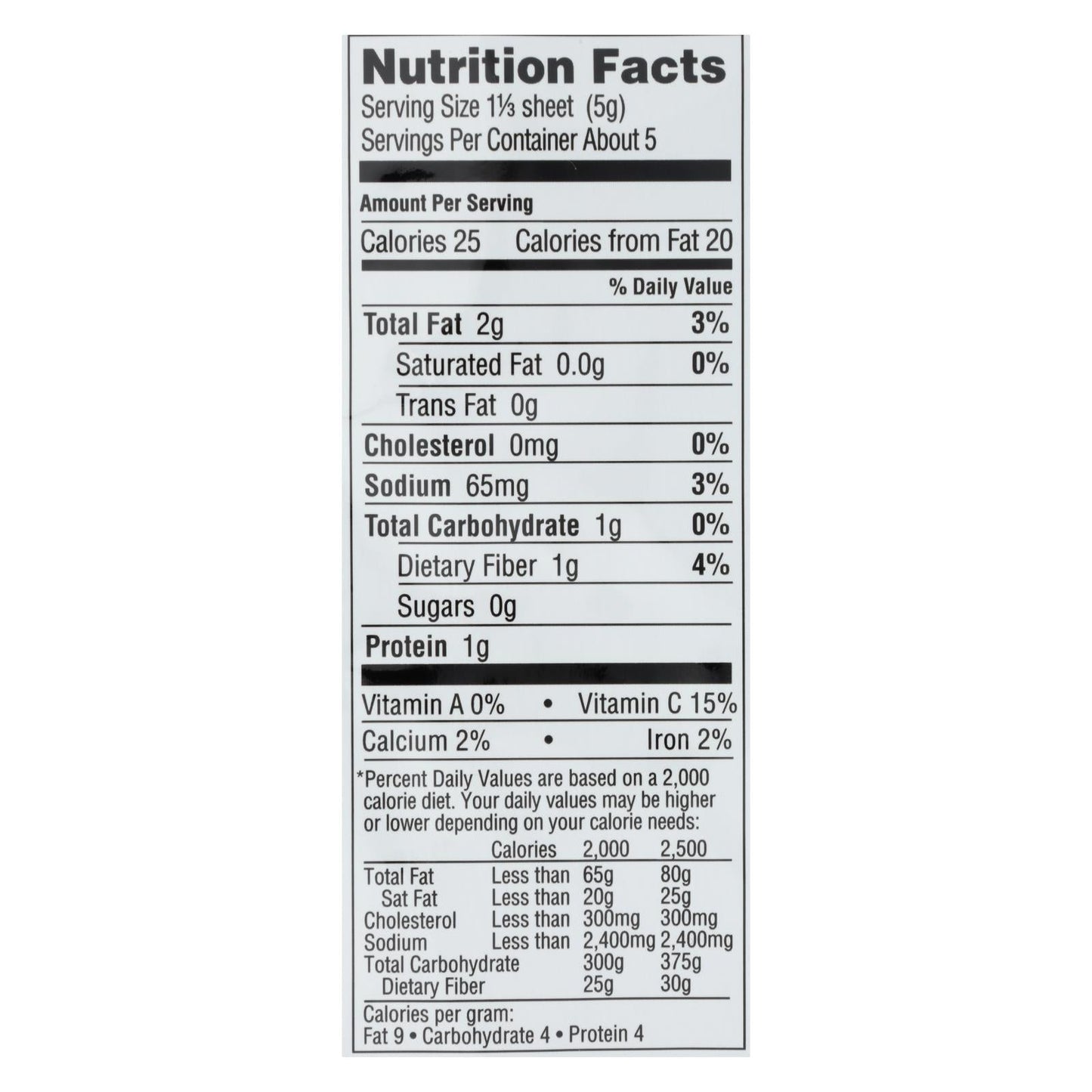 Gimme Organic Sea Salt Wraps - 10 Pack - 0.92 Oz