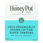 The Honey Pot - Tampon Supr Plst App Unsc - EA of 1-18 CT