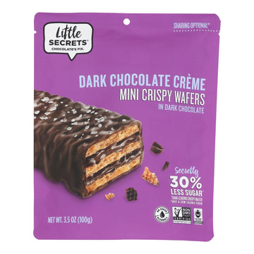 Crispy Dark Chocolate Sea Salt Wafers - 6 Pack