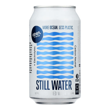 Open Water - Electrolyte Almond Water, 12 Cans (12 fl oz)