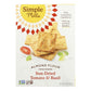 Simple Mills Tomato Basil Almond Crackers - 6 Pack