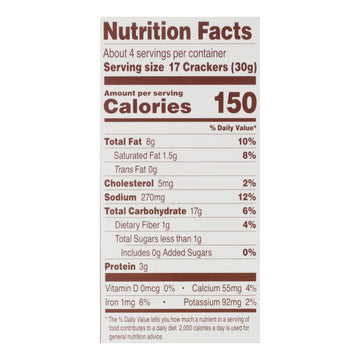 Simple Mills Cheddar Almond Crackers - 6 Pack, 4.25 Oz Each