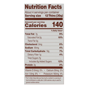 Simple Mills Sweet Thins Chocolate Brownie 6 Pack