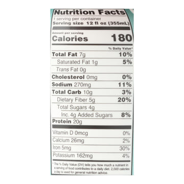 Only What You Need - Plant Based Protein Shake - Dark Chocolate - Case Of 12 - 12 Fl Oz.