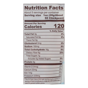 Biena Chickpea Snacks - Sea Salt - Case Of 8 - 5 Oz.