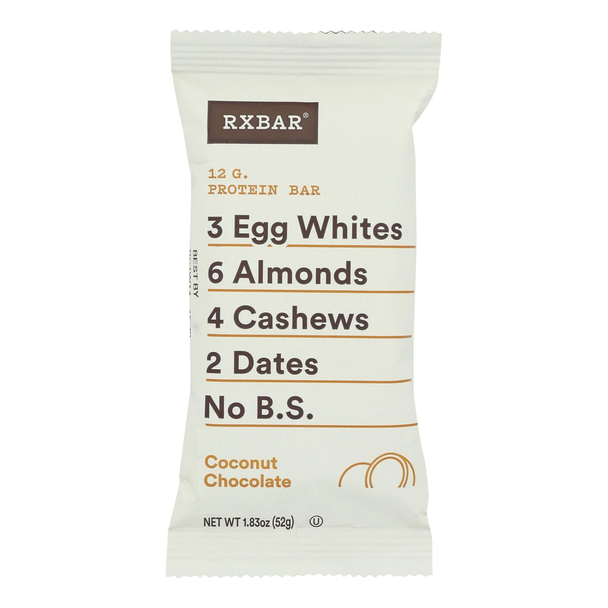 Apple Rx Bar RxBar - Protein Bar - Coconut Chocolate - Case of 12 - 1.83 oz ...