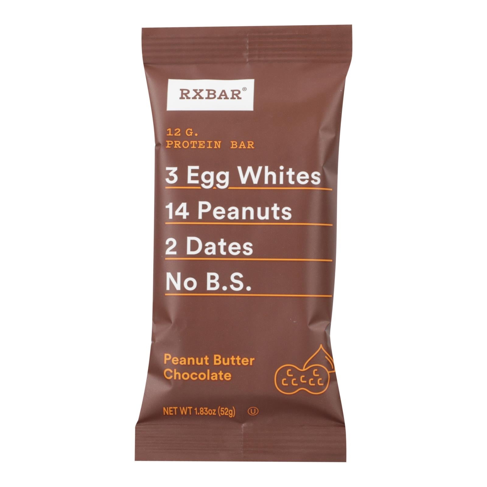 Apple Rx Bar RxBar - Protein Bar - Chocolate Peanut Butter - Case of 12 - 1.83 oz ...