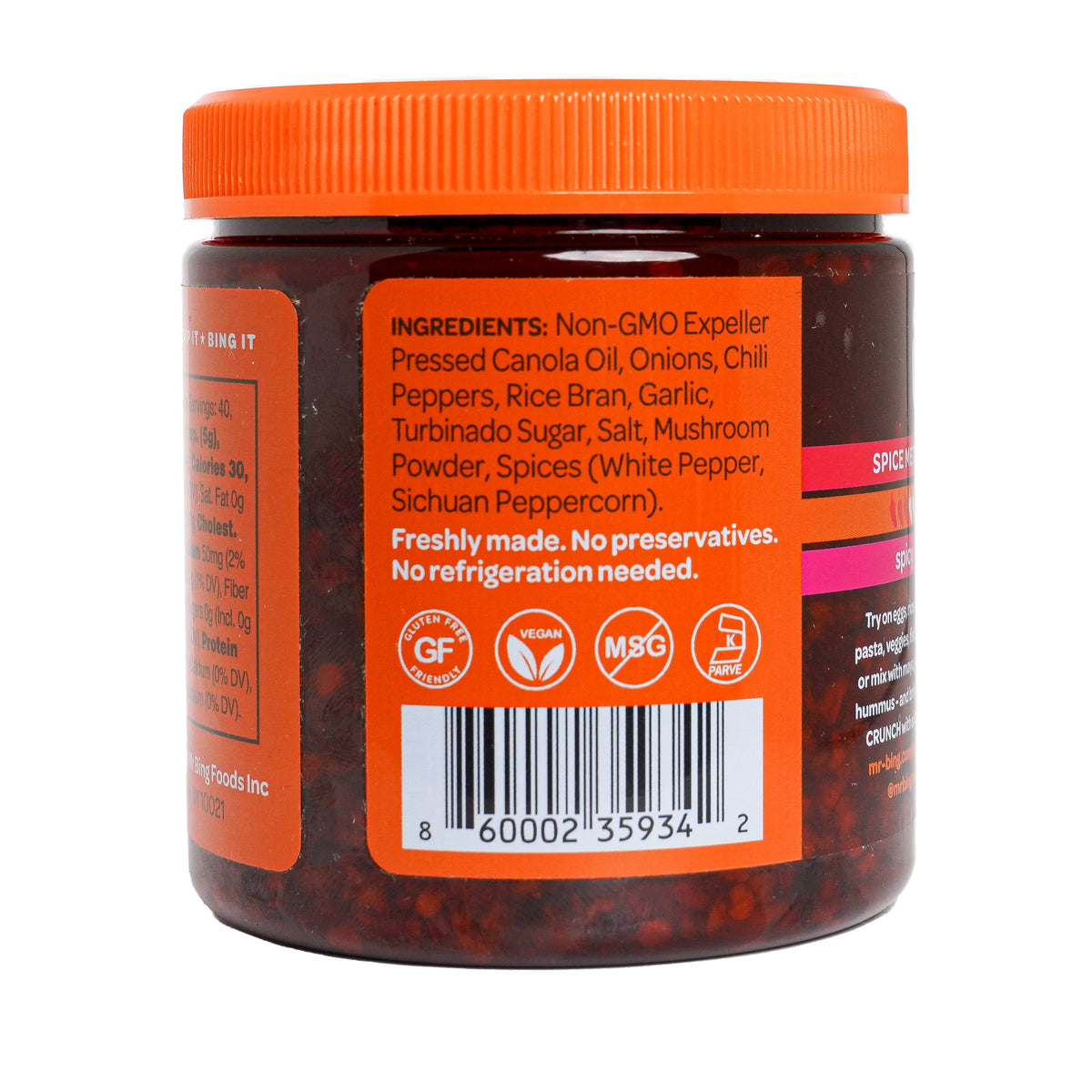 Mr Bing Chili Crisp 7 oz - Spicy