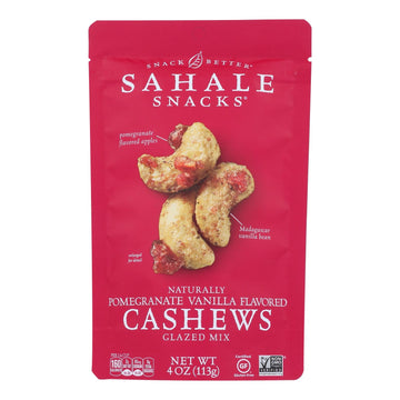 Sahale Cashews Glazed Nuts - Pomegranate Vanilla 6x4oz