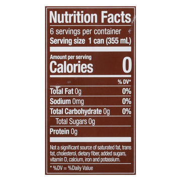 Zevia Zero Calorie Ginger Root Beer, 24-Pack Cans