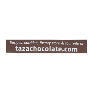 Taza Organic Vanilla Dark Chocolate Discs, 50% - 2.7 oz, 12-Pack