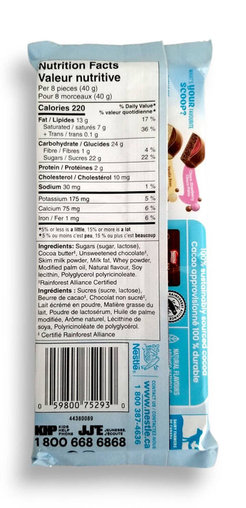 Aero Scoops Double Chocolate Milk Chocolate Bar, 105g