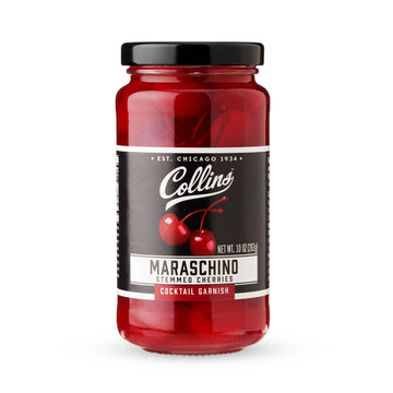 Stemmed Maraschino Cherries Cocktail Garnish 10 oz