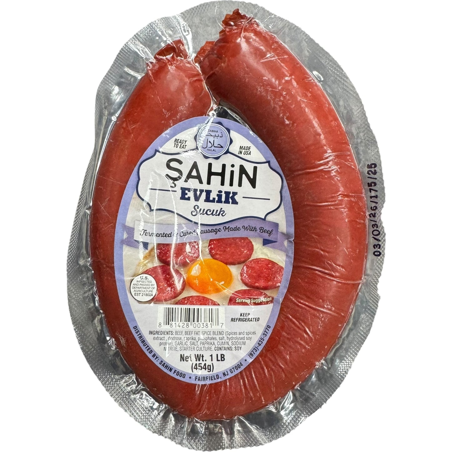 Store Authentic Turkish Sucuk Spicy Sausage