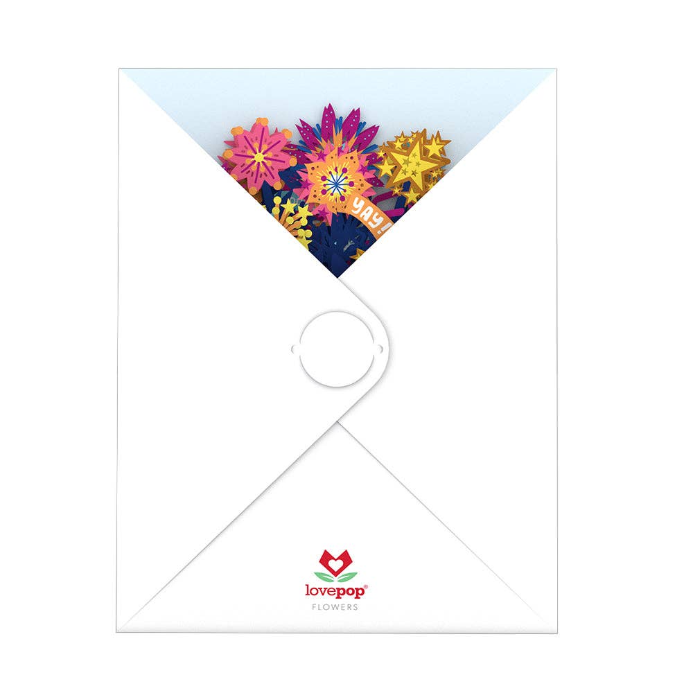 Congrats 12”H x 8.5”W Bouquet, Flower Vase