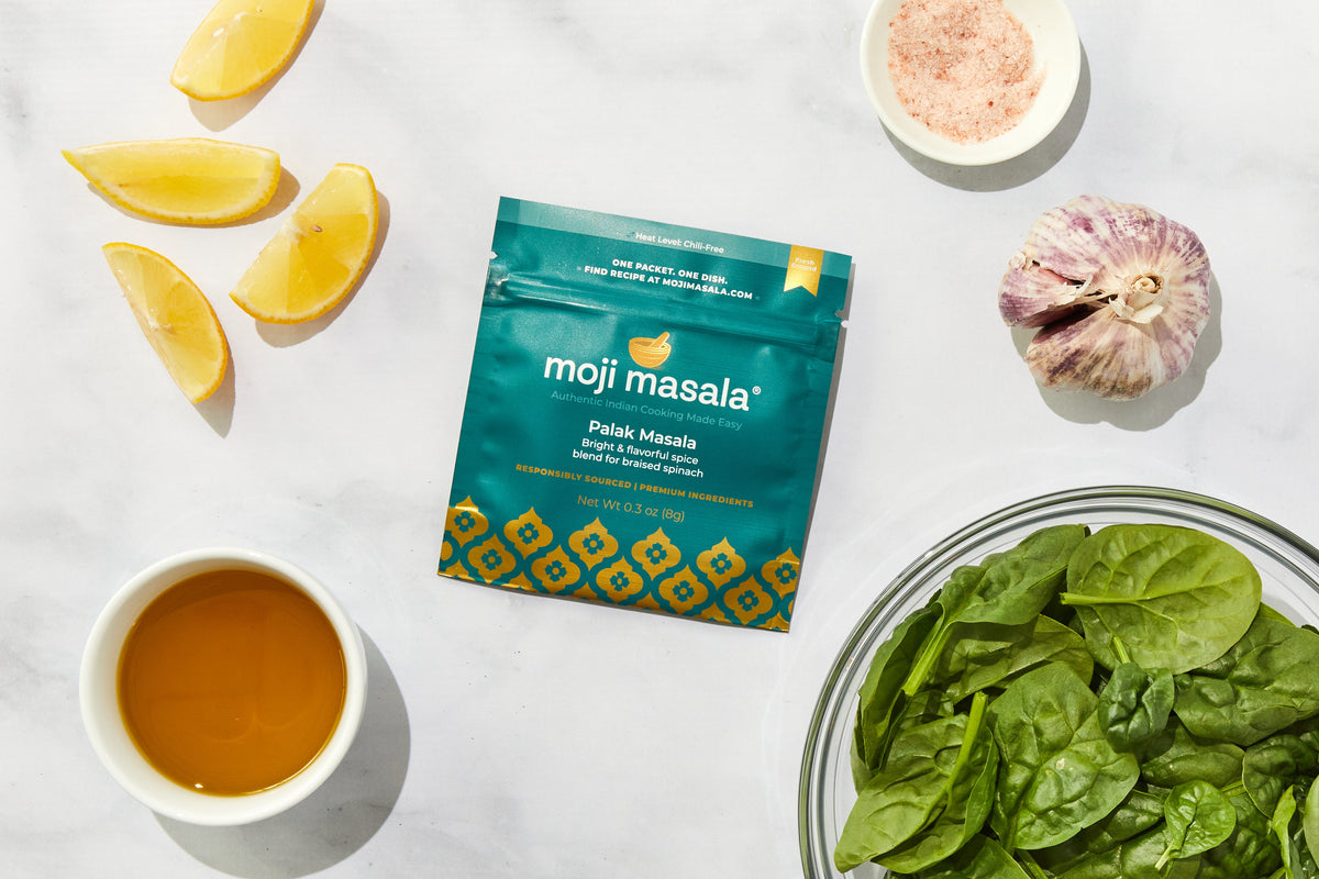 Vegan Indian Spice Gift Set — Spinach, Cauliflower & Potato Curry