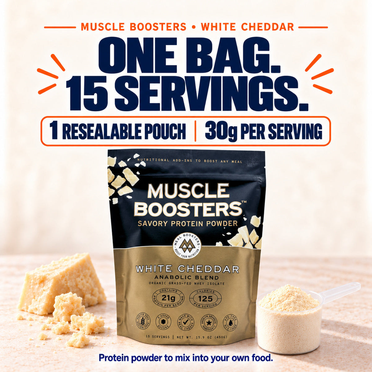 Muscle Boosters White Cheddar - Anabolic Blend