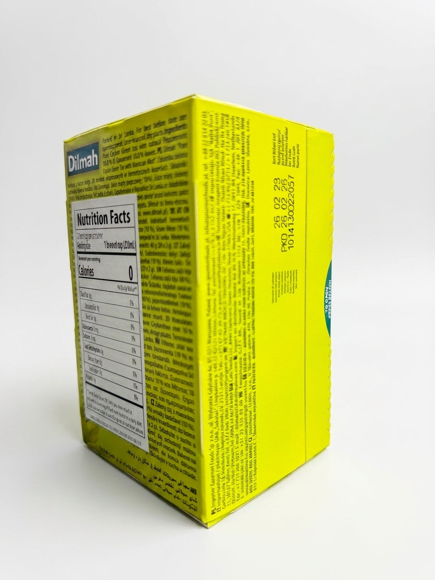 Dilmah Green Tea with Moroccan Mint 40g - 20 Foil-Wrapped Tea Bags