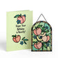 Peachy Birthday Peaches 5"x7" Suncatcher Card