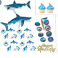 Large Shark Cake Kit (ideal for a larger cake and added cupcakes)