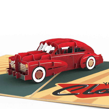 Happy Birthday Classic Car 5''x7'' Card, Birthday Cards