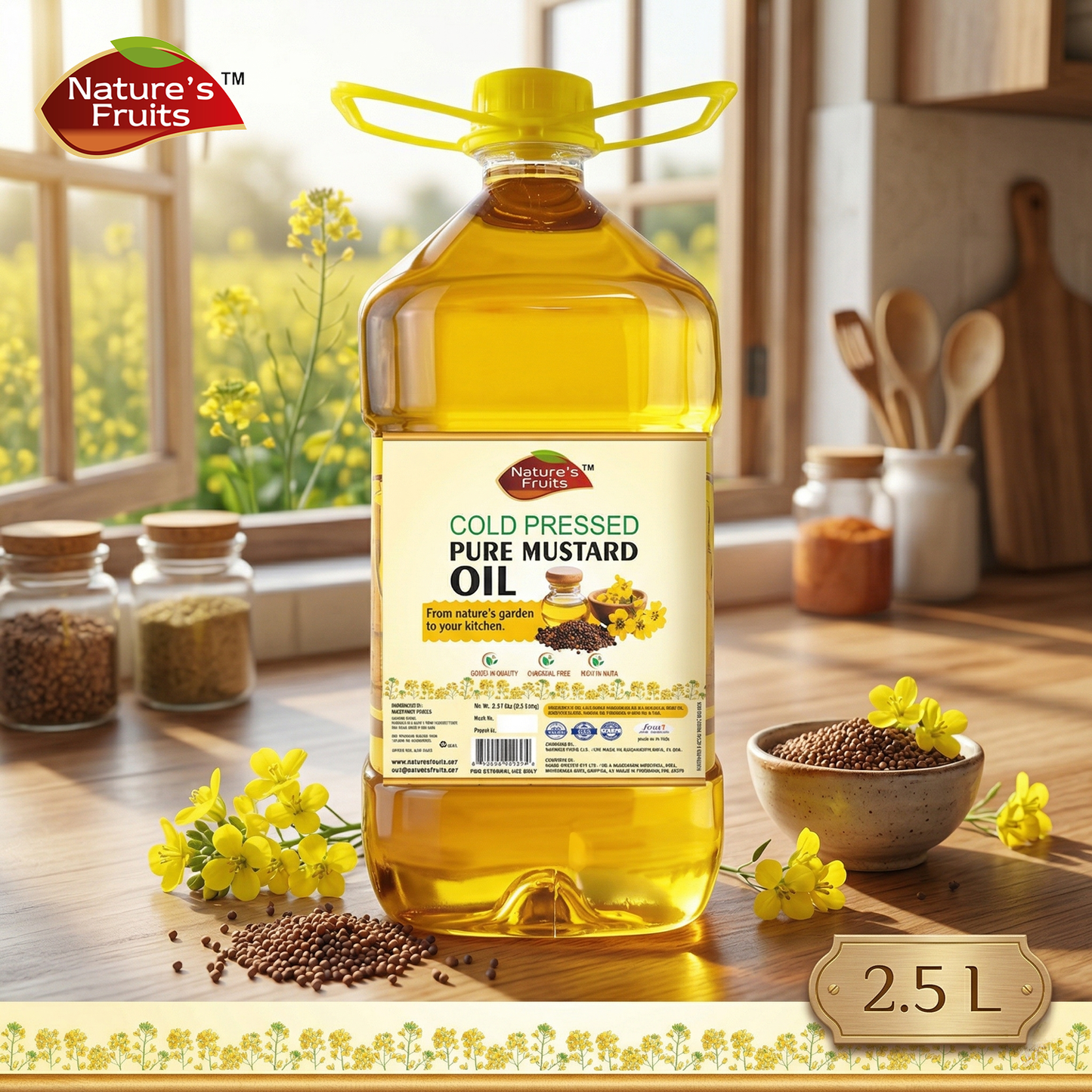 Cold Pressed Pure Mustard Oil
