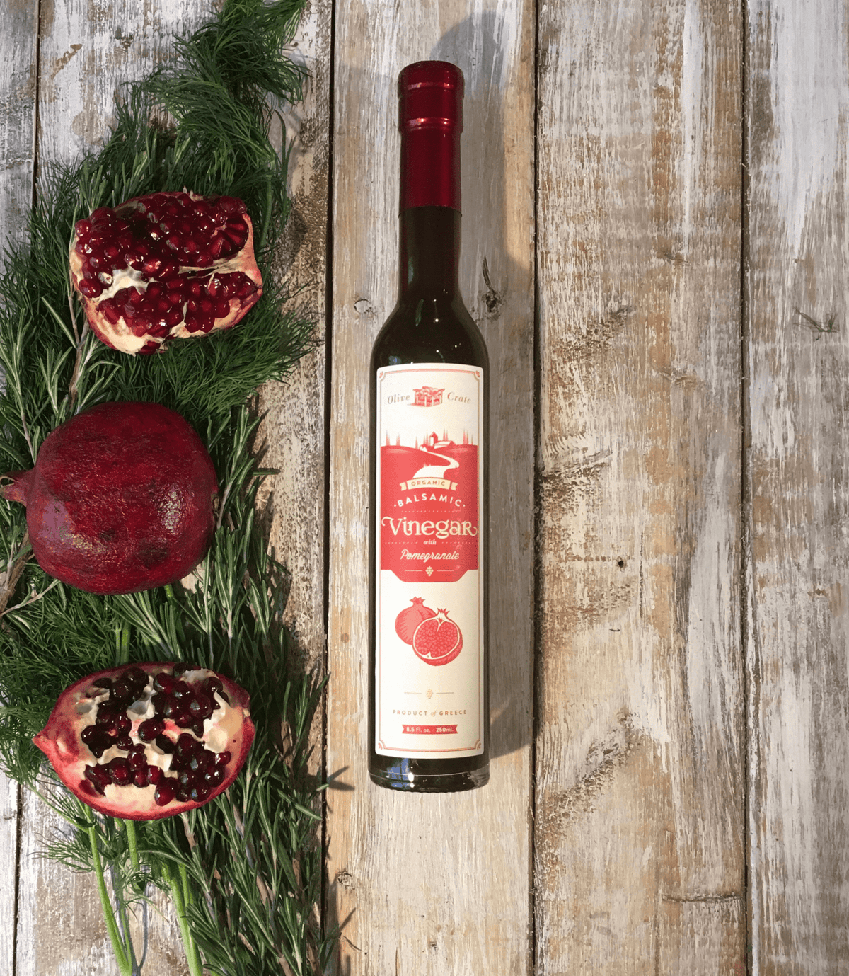 Organic Pomegranate Balsamic Vinegar | Greek Agiorgitiko (St. George's)