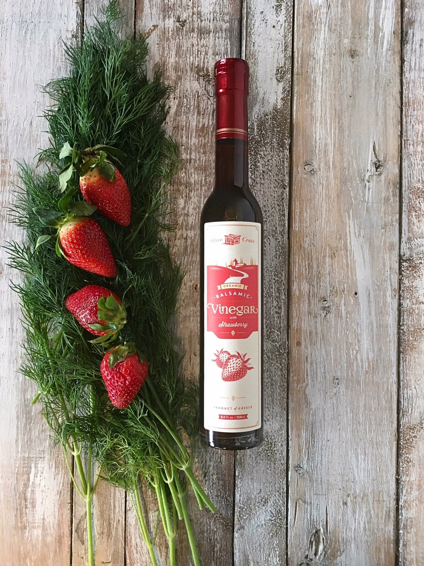Organic Strawberry Balsamic Vinegar | Greek Agiorgitiko (St. George's)