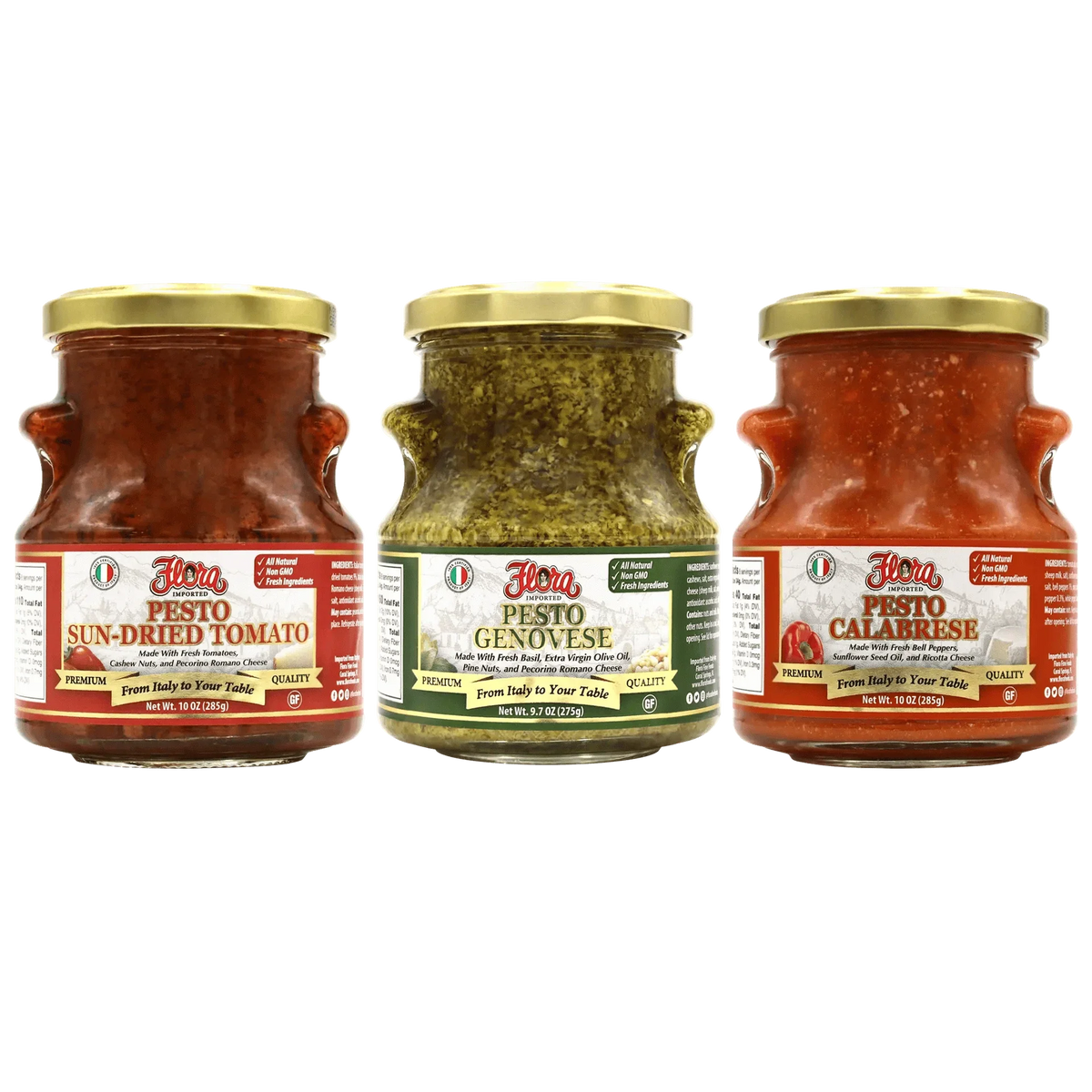 Pesto Sample Pack - 3 x 10 oz
