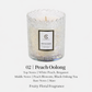 Scented Candle Cups with Embossed Glass Gift Design, Plant-Based Soy Wax Scented Candles with Low-Smoke Performance, Elegant Home Fragrance Candles for Wholesale Valentine’s Day Decor & Gift Use