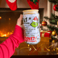 Christmas Grinch Glass Cup – 16oz Tumbler with Lid & Straw, Holiday Gift