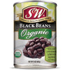 (12 Pack) S&W - Organic Canned Black Beans, 15 Ounce Can, New