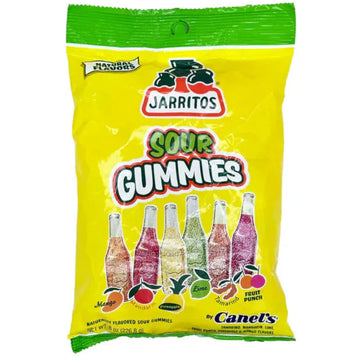 Jarritos Sour Soda Gummies, Mango Tamarind Orange Pineapple Lime Fruit Punch