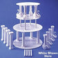 Bush Style - 4-1/2" Swan Pillars Only- Color: Ivory  Pack: 36 pcs