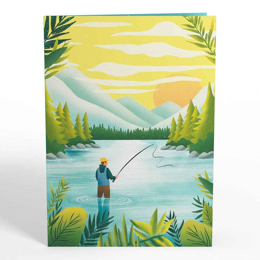 5x7" Gone Fishing Pop-Up Card