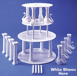 Bush Style Separator Plates : White - *Available Various sizes in 1ct & 12ct*