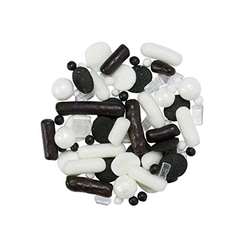 Edible Graduation Fusion Mix, Sprinkles, Quins, Nonpareils, Candy Pearls, & Con AA Sugar 8 OZ