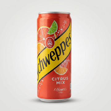 Schweppes Citrus Mix 330ml - Refreshing Mixed Citrus Soda