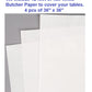 Oasis Supply, Crab Bib, Newspaper Placemats, Butcher Paper Table Cover & Wet Wipe Bundle - 25 Disposable Bibs, Placemats, & Moist Towelettes for Crawfish Boil, Seafood Fest, or Crab Bakes