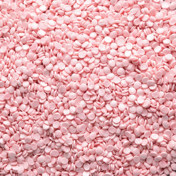 Oasis Supply Baby Shower Sprinkles & Sugar Shapes. Edible Decorations for Cakes, Cupcakes, and Cookies. Gender Reveal, Boy, Girl, and Neutral Party Baking Decorations (Pearl Quins - Pink)