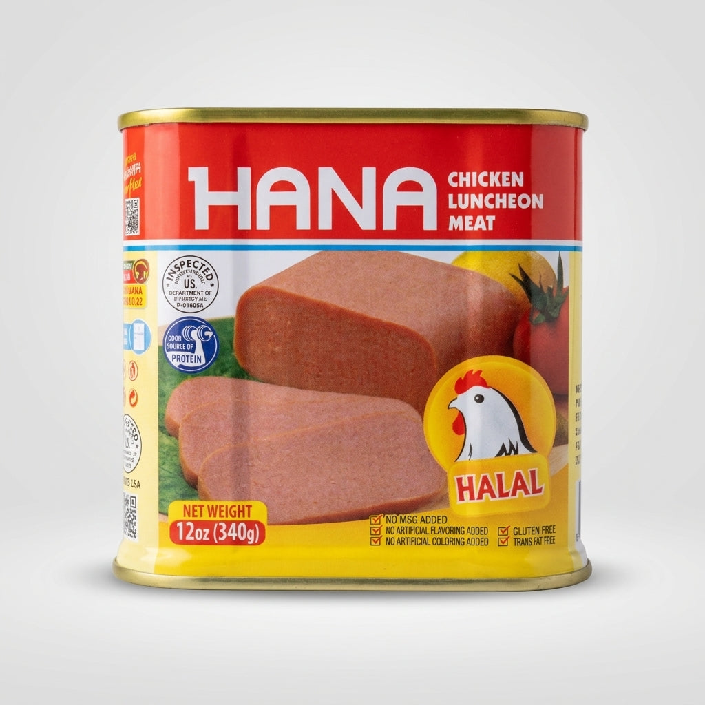 Hana Chicken Luncheon Meat 12oz - Halal Canned Meat