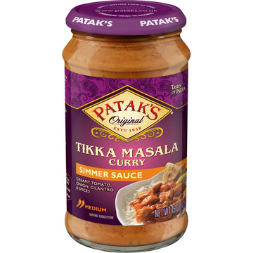 Patak'S Tikka Masala Curry Cooking Sauce, Medium (6X15Oz)