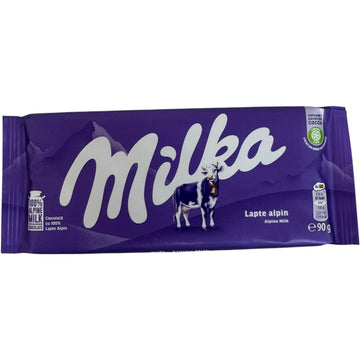 Milka Alpine Milk Chocolate Bar – 90g Creamy Swiss Chocolate