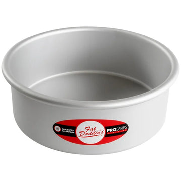 Fat Daddio's Round Aluminum Pans, 16-Gauge Hard Anodized Aluminum, Galvanized Steel 3" high and up to 18" Diameter